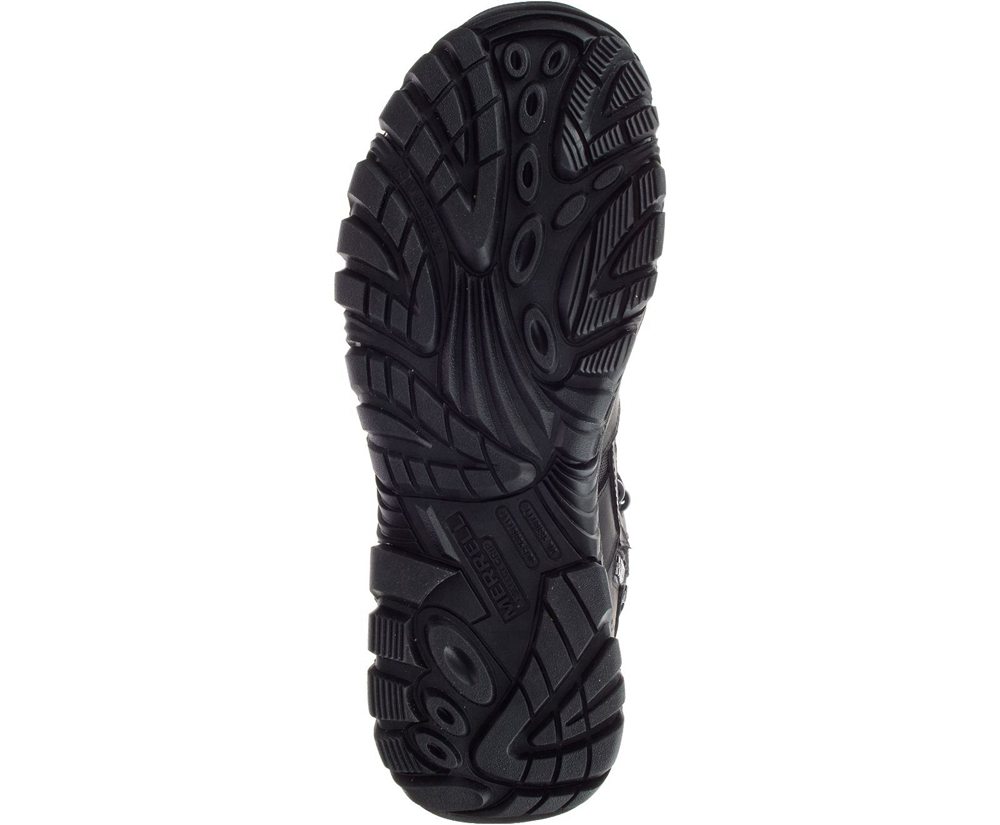 Merrell Boots Black - Moab 2 8\" Tactical Response Waterproof Comp Toe Work - Womens 61CFJKEAN